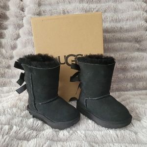 BLACK BAILEY BOW UGGS TODDLER